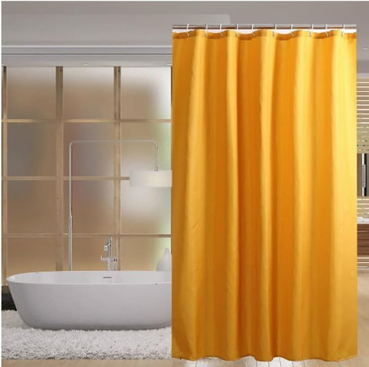 Shower Curtain Liner, 72" W X 72''H - PVC-Free, 6G PEVA Shower Curtain with 12 Rust Proof Grommets and Magnet-Weighted Bottom Hem - Moisture Stain Proof Shower Curtain Liner (Yellow)