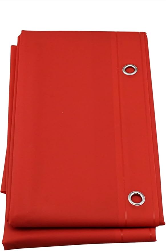 Home Expressions 6 Gauge PEVA Liner Magnetic Shower Curtain Liner 70"x72" (Red)