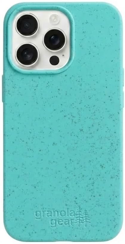 Eco by GranolaGear - Eco-Friendly Phone Case for iPhone 14 Pro - Biodegradable, Compostable, Plastic-Free, Made from Plants - Sea Glass