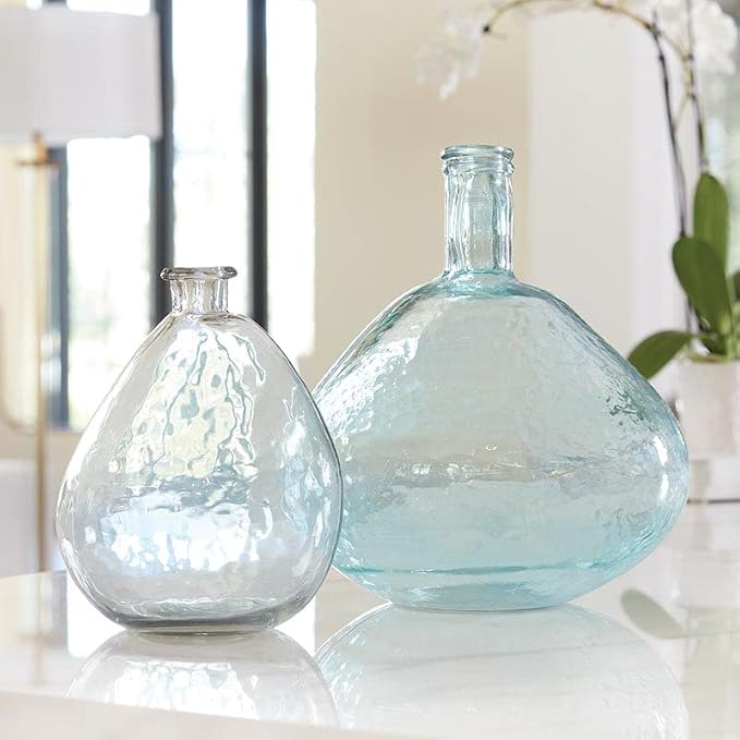 Santa Barbara Design Studio Vases for Home and Office Décor Recycled Glass Flower Vase, Small, Clear