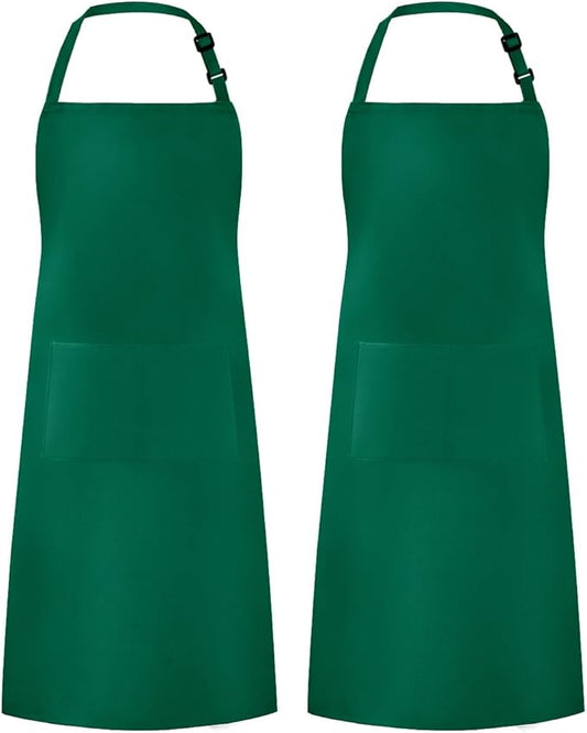 Syntus Apron for Men Women, Adjustable Cooking Kitchen Chef Aprons with 2 Pockets
