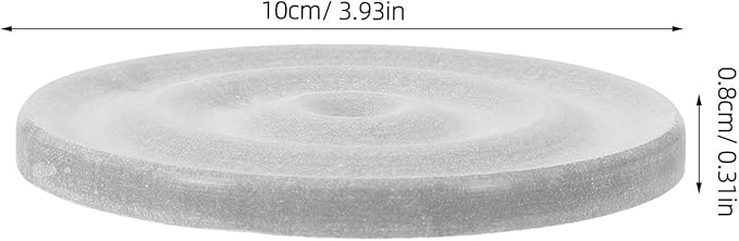 Diatomite Soap Dish: Compact Self-Dry Soap Container - Bathroom Accessory Stone Drying Mat for Kitchen Counter Countertop - Water Absorbing Coaster