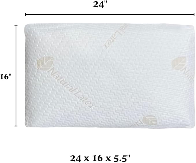 Talalay 100% Natural Premium Latex Pillow - Sleeping Bed Pillow – Luxury Medium Soft Pillow for Side, Back, and Stomach Sleepers -Talalay Latex Helps Relieve Pressure, No Memory Foam Chemicals