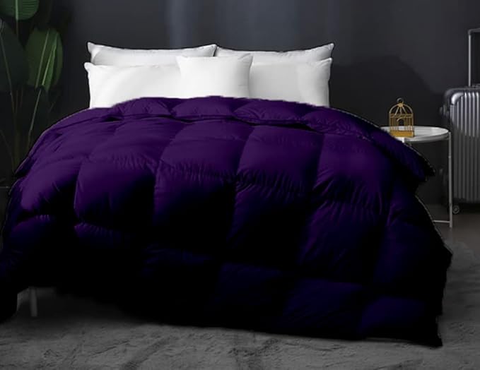 Eco Friendly Comforter King Size Comforter, Soft Purple Comforter, Down Alternative Comforter King Size Cooling Bed Comforter, Fluffy Purple Home Bedding King/Cal-King - 92"x102"