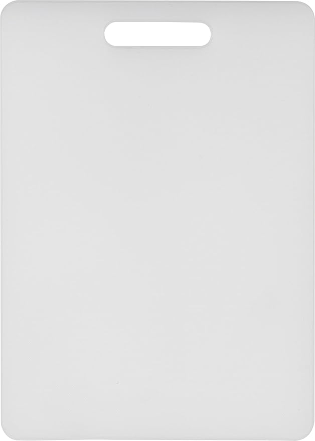 GoodCook Everyday Solid Polyethylene Cutting Board, 8 x 11-Inch, Non-Porous Plastic, White