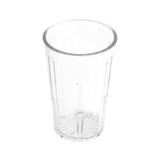 G.E.T. 8808-1-CL Heavy-Duty Shatterproof Plastic Faceted Tumblers, 8 Ounce, Clear (Set of 12)
