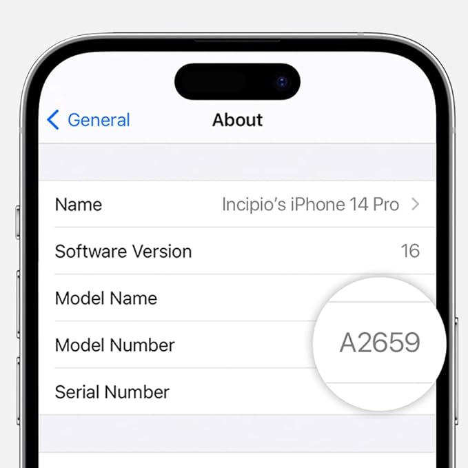 Incipio Organicore Case for iPhone 14 Pro – Slim Protection, Drop-Resistant, Precision Fit, Eco-Friendly, Durable Plant-Based Materials, Wireless Charging Compatible – Natural