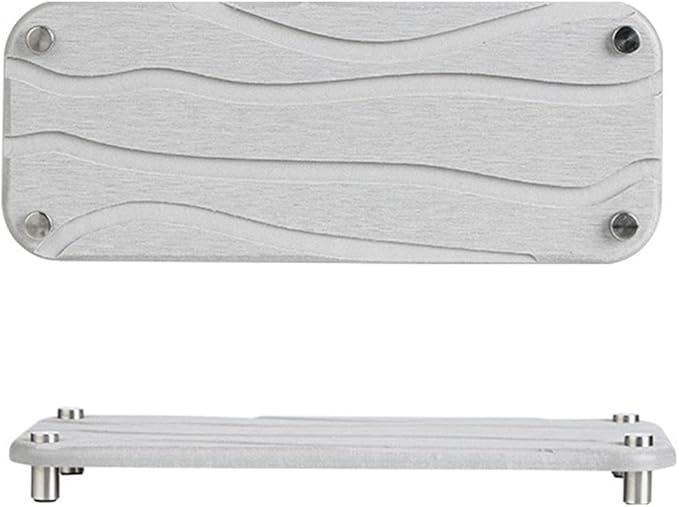 Water Absorbent Diatomite Coasters with Grooves, Diatomaceous Earth Soap Holder, Easy to Clean Water Absorbing Stone for Bathroom, Hotel, Home(Light Grey Water ripple)