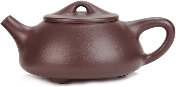 Fine Zisha Teapot Series,Chinese Genuine Handmade Yixing Purple Clay Tea Pot 10.8 Oz,Infuse Brew Kungfu Tea Maker -Shipiao Teapot