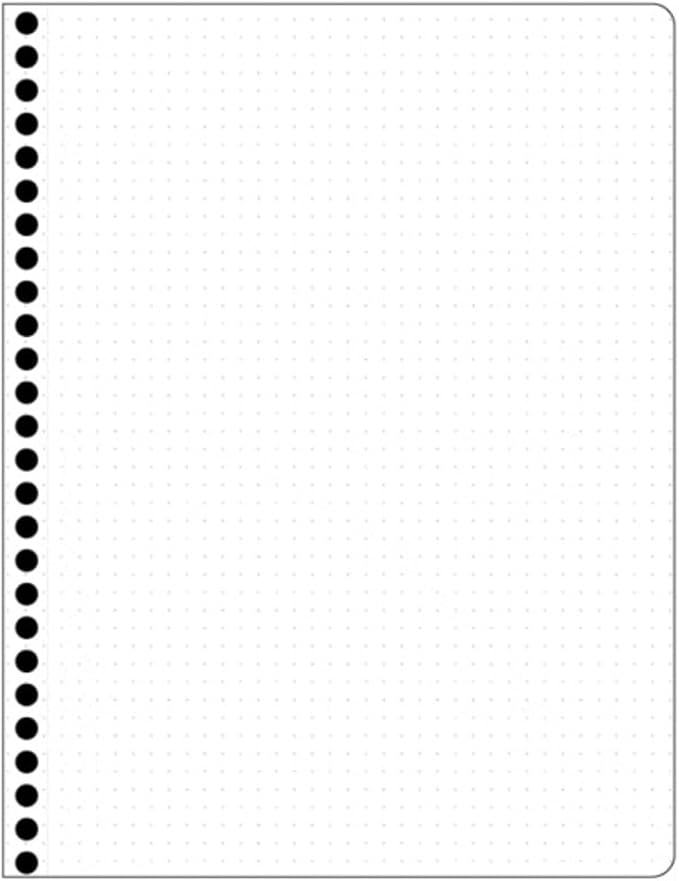 Decomposition Mosaic Dot Grid Spiral Notebook - 9.75 x 7.5 Journal with 144 Dot Grid Pages - 100% Recycled Paper - Notebooks for School Supplies, Home & Office - Made in USA