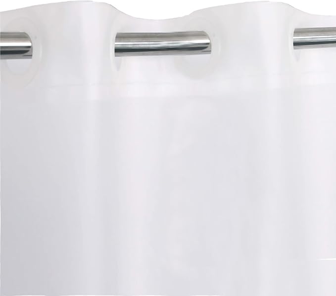No Hooks Waterproof Shower Curtain Liner PEVA 72"x72" No Hook Bathroom Shower Curtain Water Wave (Frost B)
