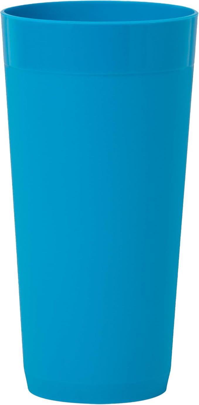 US Acrylic Newport 12-Pack Unbreakable Plastic Cups (20 ounces) 12 Assorted Bright Colors, BPA Free drinking glasses, Dishwasher Safe tumblers for Parties, Camping, & Everyday Use