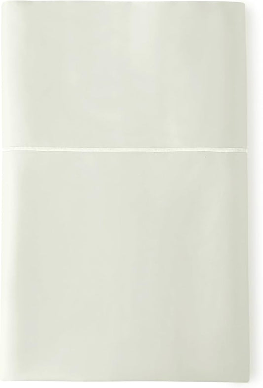 Certified Organic King Flat Sheet Only - 100% Organic Cotton Top Sheet with Luxurious Soft and Breathable 300 Thread Count Sateen Weave Finish - GOTS & Fairtrade Certified (Pastel Green, King)