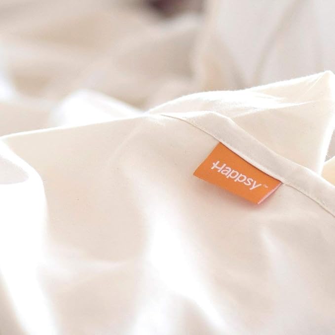 Happsy Organic King Bed Sheet - Breathable & Fitted Bed Sheet for King Size Bed - 4 Piece Extra Soft Bedding Set - 300 Thread Count Organic Cotton Sheet Set