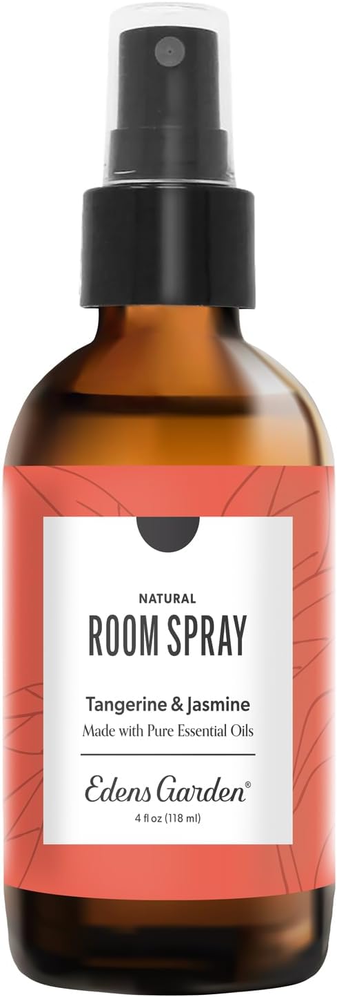 Edens Garden Tangerine Jasmine Aromatherapy Room Spray, All Natural & Made with Essential Oils (Great Home Air Freshener - Try Using On Pillows & Linens for Sleep), 4 oz