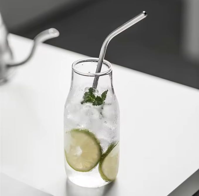 Silver 8-Pack Stainless Steel Drinking Straws – 10.5” Long, Fits Cups Up to 30 OZ. Includes 2 Cleaning Brushes and a Carrying Case for Easy Storage and Travel. Durable and Reusable.