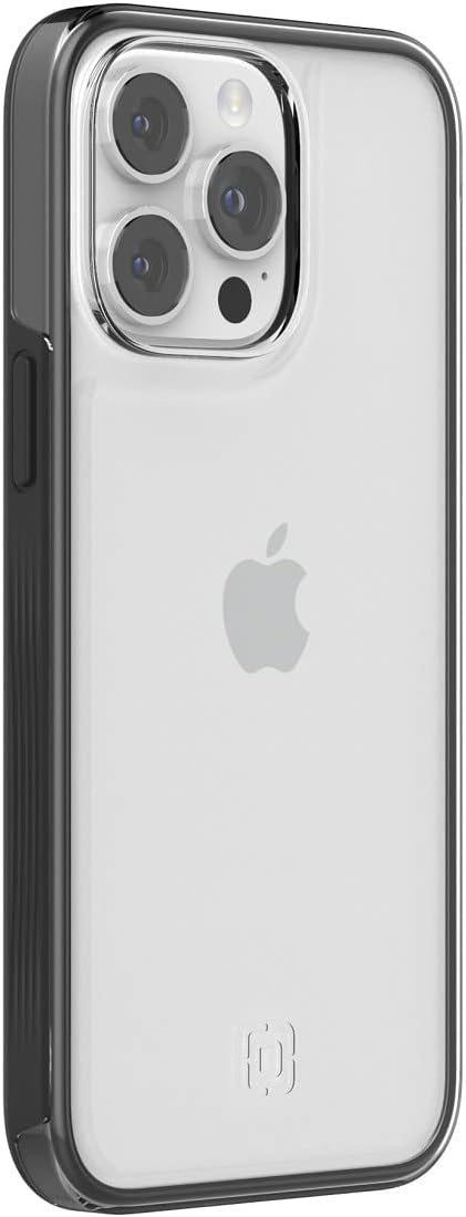 Incipio Organicore Clear Series Case for iPhone 14 Pro Max, 100% Certified Compostable with 14 ft (4.3m) Drop Protection - Charcoal/Clear (IPH-2047-CHLC)