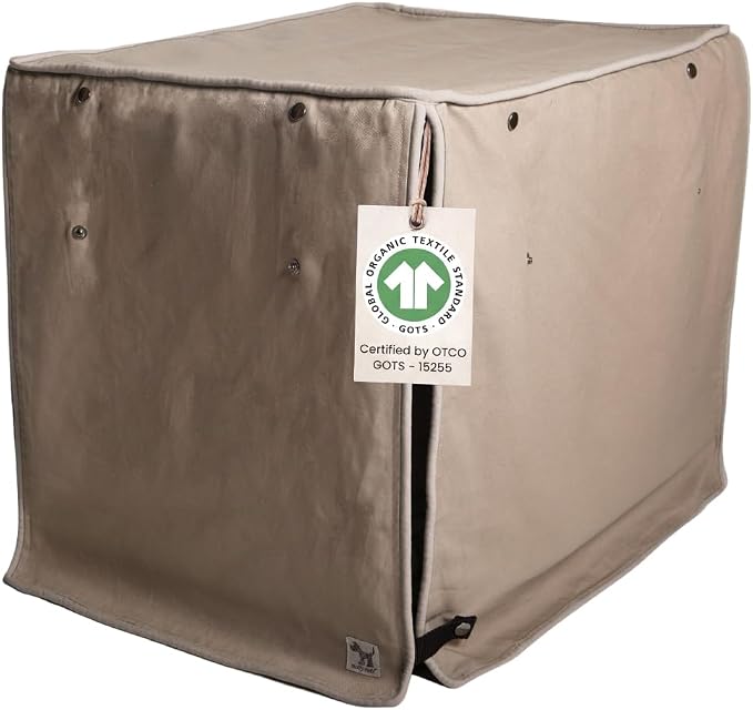 Molly Mutt Wild Horses Dog Crate Cover, 100% Cotton Canvas Cover with 2 Roll-Up Panels, Ideal for Dog or Cat Crate, Durable, Washable, and Free of Harmful Chemicals, 24" x 18" x 21"