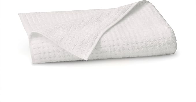 BOLL & BRANCH Turkish Waffle Bath Towel - White - 100% Organic Turkish Cotton - Lightweight Soft Absorbent Quick Dry Luxury Spa Bath Towel with Waffle Weave Texture - Premium Feel