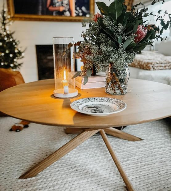 FRELISH DECOR Wool Cotton Area Rug for Living Room and Bedroom, 6'x9' Handwoven Braided Chunky Knit Cable Rugs, Farmhouse Contemporary Area Rug: Wool Ivory Premium