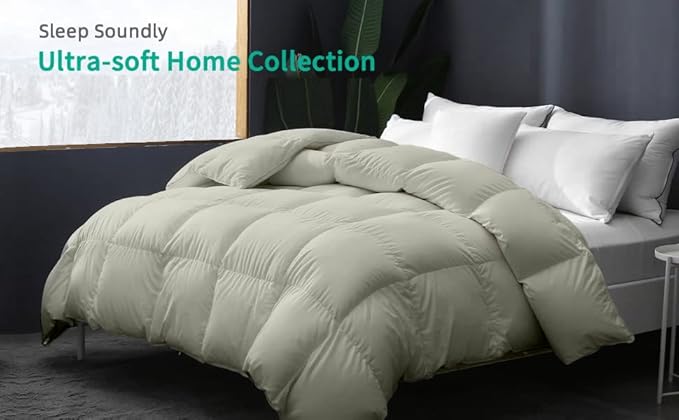 Eco Friendly Super Soft 116x98 Oversized King Down Alternative Comforter, Silver Box Pleated Thick 1000-TC Duvet Insert with 100% Cotton Cover, Fluffy King Comforter for All Season