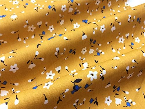 TAOSON 100% Cotton 300 Thread Count Body Pillow Cover Pillowcase Pillow Protector Cushion Cover with Zippers Only Cover No Insert (White Floral & Dark Apricot Yellow,21"x54") Fits 20 x 54