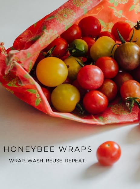 Bread Food Wrap, 21 x 18 Inches, GOTS-Certified 100% Organic Cotton with Beeswax, Reusable and Compostable