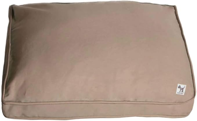 Molly Mutt Sheepy Wool-Filled Crate Pad, GOTS-Certified 100% Organic Cotton Canvas Cover with Soft 100% Natural Wool Insert, Ideal for Dog Bed or Kennel, Wild Horses, 30" x 21" x 2.5"