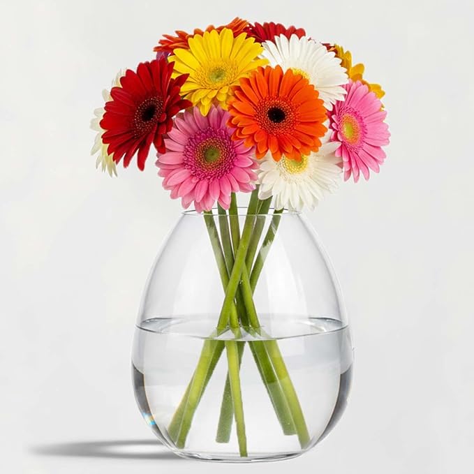 Couronne Company Breda Recycled Glass Vase, 7266, Clear, 1 Piece