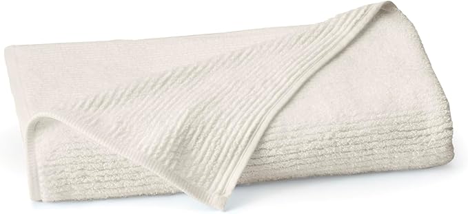 BOLL & BRANCH Turkish Ribbed Bath Sheet - Cream - 100% Organic Turkish Cotton - Oversized Soft Absorbent Quick Dry Luxury Spa Bath Sheet with Textured Rib Weave - Premium Comfort