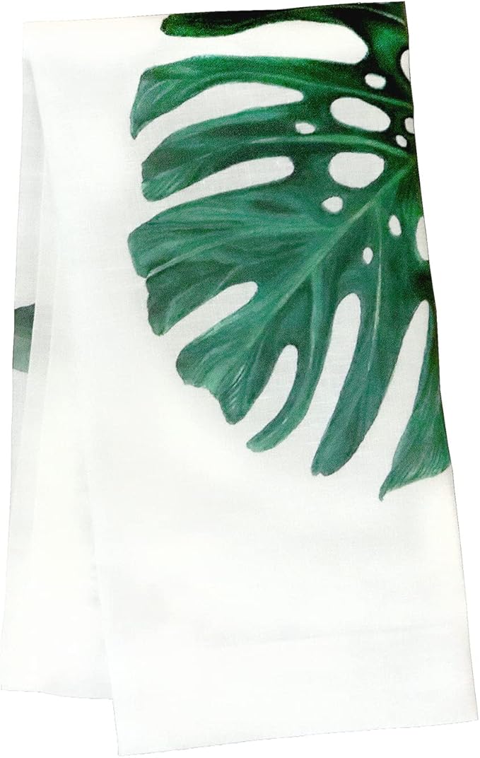 Huddleson Tropical Print Linen Napkin 22x22 (Set of Four) Luxury Italian Linen Napkin Sewn in US
