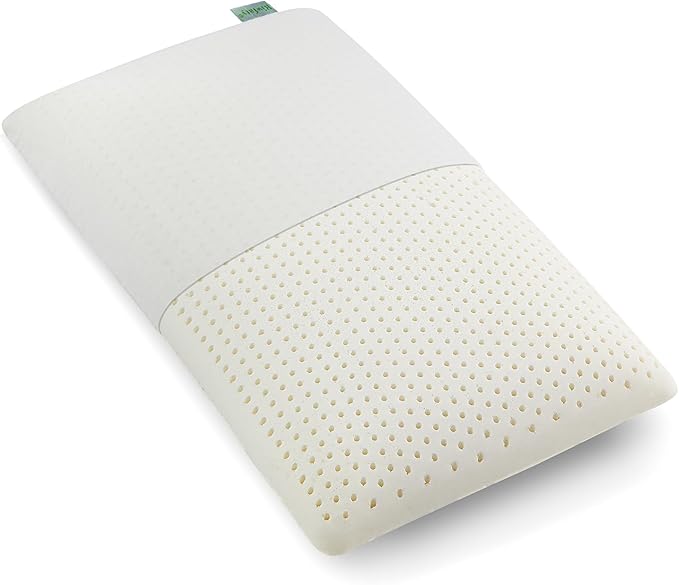 100% Natural Talalay Latex Pillow, Luxury Standard Strong Support Sleeping Bed Pillow for Side, Back, and Stomach Sleepers, Firm Latex Foam Pillow, Removable Breathable Cotton Cover (Standard (Firm))