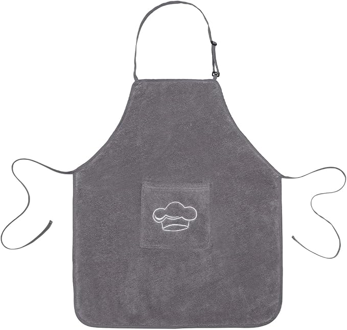 Abstract Terry Cotton Aprons For Cooking - Chef Apron with Pocket Adjustable Neck Strap - Kitchen Apron Men Women - 24"x28"