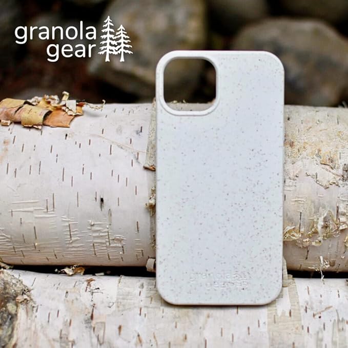 Eco by GranolaGear - Eco-Friendly Phone Case for iPhone 13 Pro - Biodegradable, Compostable, Plastic-Free, Made from Plants - Alpine Snow