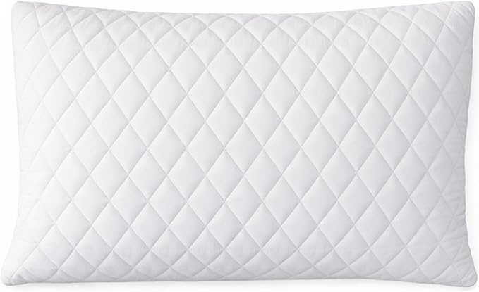 ORGANIC TEXTILES 100% Handmade Organic Shredded Latex Bed Pillow with Quilted Cotton Removable Cover - (King, Pack of 1)