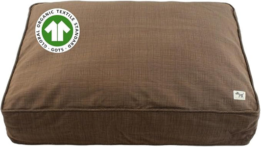 Molly Mutt Woodstock Dog Bed Duvet Cover, GOTS-Certified 100% Organic Cotton Canvas Cover for Dog, Puppy, or Cat Bed, Durable, Washable, and Free of Harmful Chemicals, Medium/Large, 27"x36"x5"