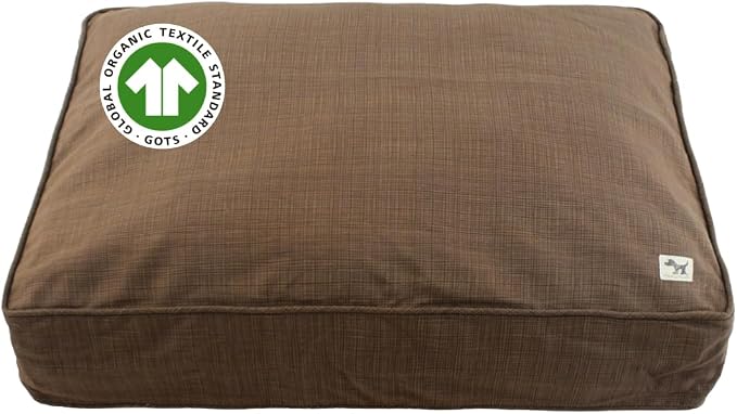 Molly Mutt Woodstock Dog Bed Duvet Cover, GOTS-Certified 100% Organic Cotton Canvas Cover for Dog, Puppy, or Cat Bed, Durable, Washable, and Free of Harmful Chemicals, Small, 22"x27"x5"