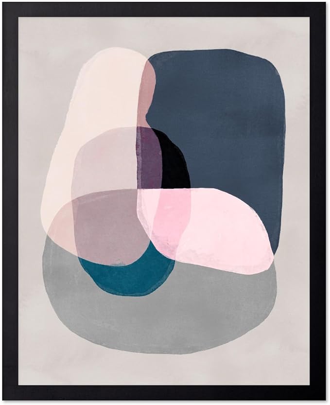 Monem Art Pastel Abstract Color Block Painting Print - Scandinavian Minimalist Art Poster - Wall Decor for Living Room, Bedroom or Office - 24x32 Unframed Wall Art by Mareike Bohmer