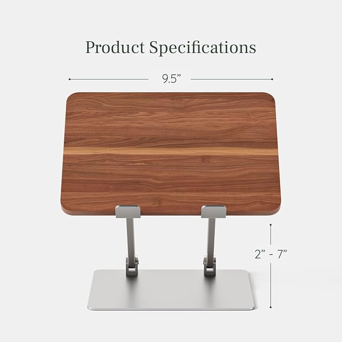 Branch Adjustable Laptop Stand, Portable Wooden Laptop Riser