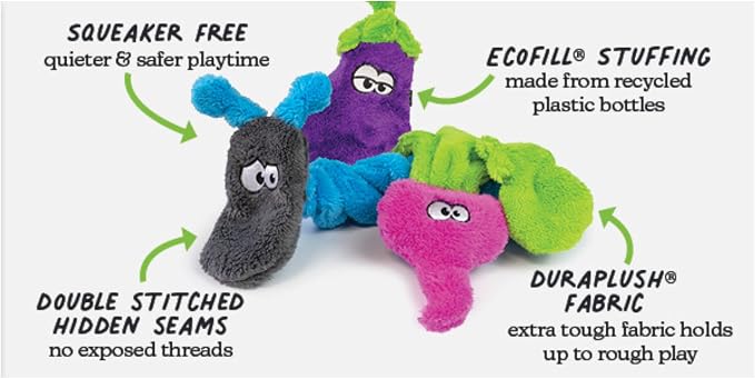 Cycle Dog Duraplush Large Potted Flower (Colors May Vary): Sqeakerless Eco-Friendly and Durable Toy for Dogs | Perfect for Fetch and Tug-of-War Play | Made in USA