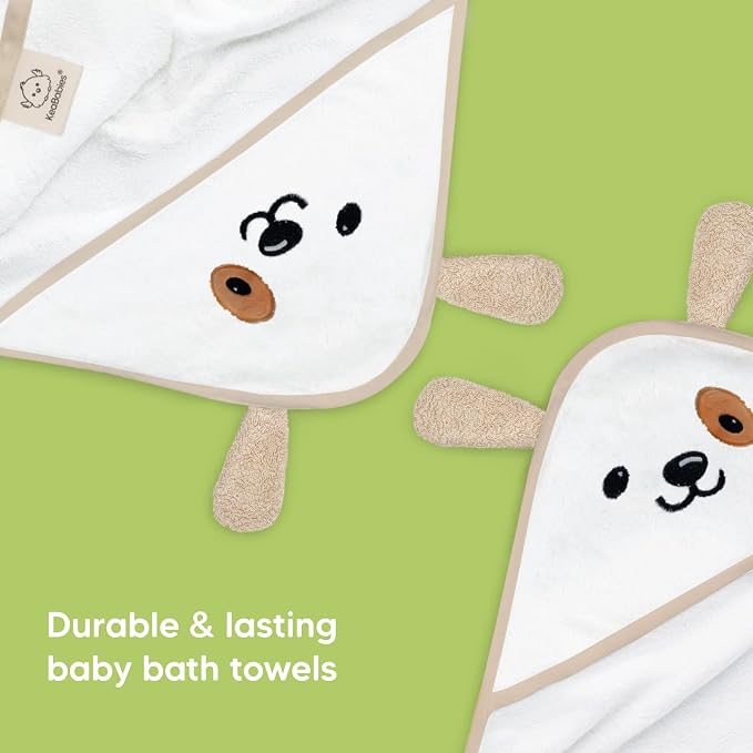 KeaBabies Baby Hooded Towel and Viscose from Bamboo Baby Towel Organic Towel - Infant Towels - Large Hooded Towel - Baby Bath Towel with Hood for Girls, Babies, Newborn Boys