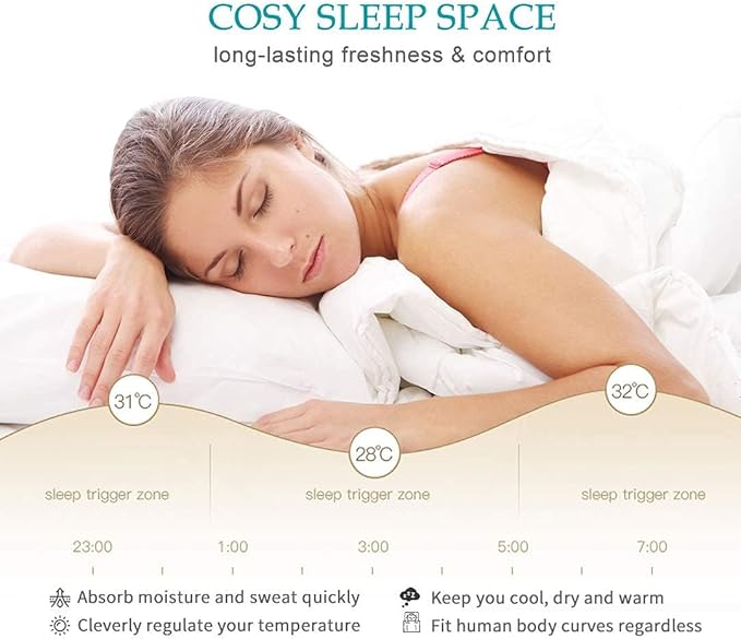 100% Cotton Cover Down Alternative Comforter Oversized King Size- Ultra-Soft Bed Comforter for All Season, Breathable White Duvet Insert (116x98)