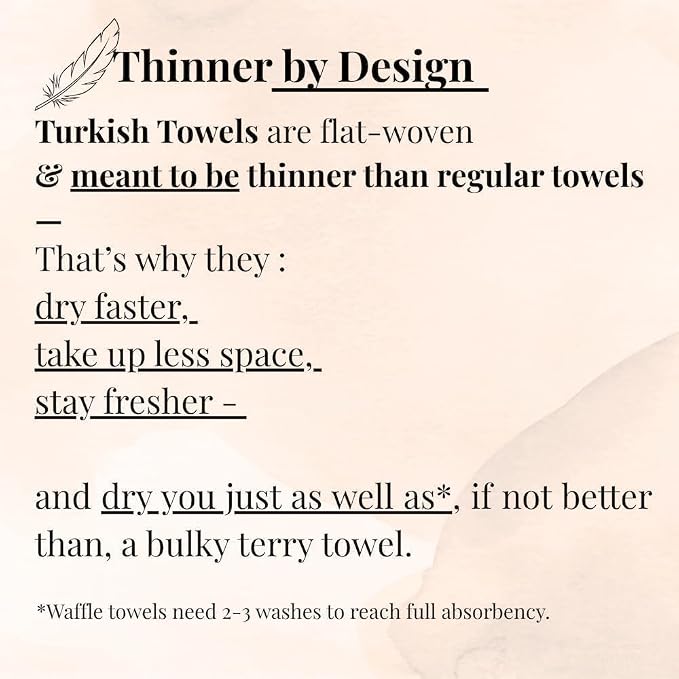 DEMMEX Organic Cotton Waffle Weave Turkish Bath Towel - Ultra Soft Lightweight Quick Dry, Oeko-Tex Certified, 100% Turkish Cotton (Terracotta, Large (60x30))
