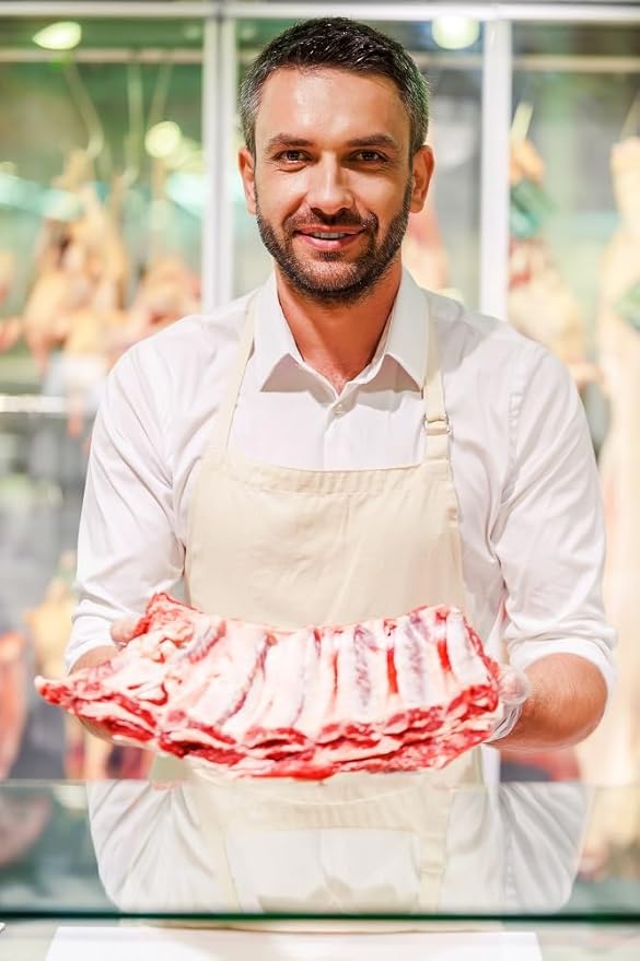 Chefs Aprons | Cooking Baking Grilling for Home Restaurant | Premium Kitchen Aprons with Double Pocket for Men Women