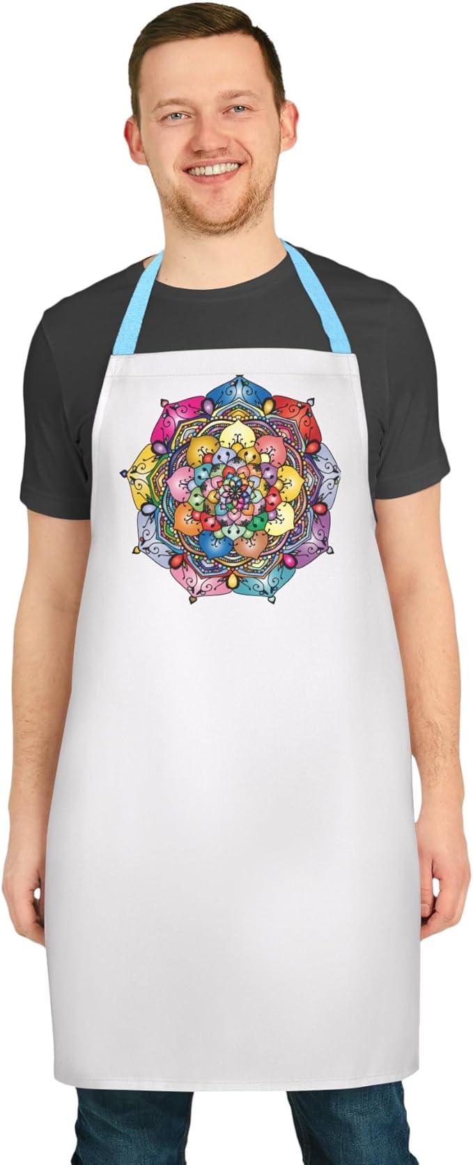 Colorful Floral Mandala Apron | Multicolor Straps