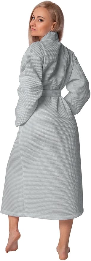 BAGNO MILANO Women's Robes, Waffle Robes For Women, Turkish Cotton Bathrobes For Women