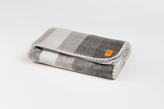 ALPAKITAS Alpaca Wool Blanket - Throw Size Bed Blanket - Alpaca Throw Blanket - Best Gift & Warm Blanket, Lightweight, Couch Blanket or Camp - Outdoor Blanket - 64 x 45 Inches (Gray)