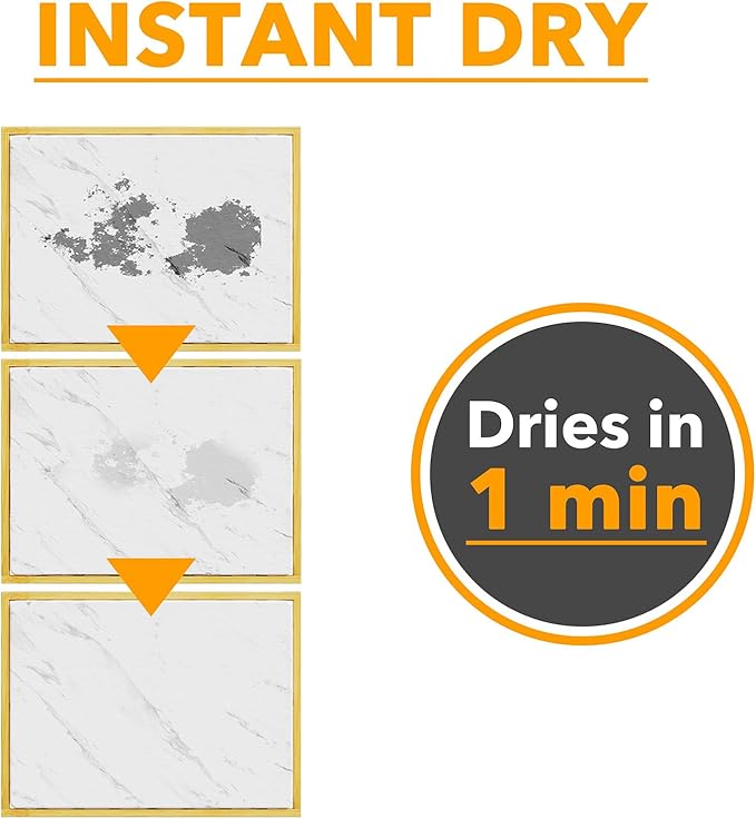 SpaceAid Bamboo Rack Dish Pad, Instant Dry Diatomaceous Earth Mat for Kitchen Counter, Stone Dish Fast Drying Mat Board (15.8 x 11.8 inch, White Marble)