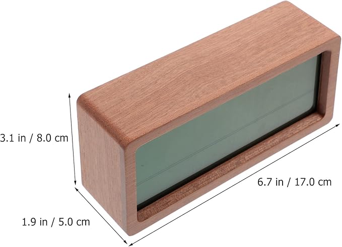 Clock Desk Led Retro Electronic Led Kid Luminous Wood