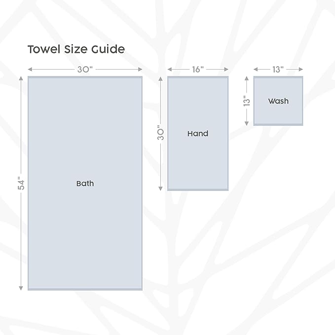 Farm to Home 100% Organic Bath Towel Set of 6 – GOTS & Oeko-TEX Certified Organic Cotton, Soft, Ultra Absorbent, Quick Dry - Includes 2 Bath Towels, 2 Hand Towels, 2 Washcloths - Sky